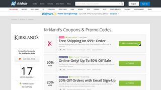 Kirkland's Promo Codes, Coupons & Deals | Slickdeals