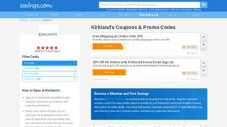 15% Off Kirkland's Coupons, Promo Codes & Deals 2019 - Savings.com