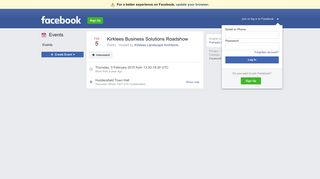Kirklees Business Solutions Roadshow - Facebook