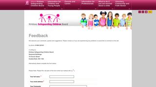 Kirklees Safeguarding Children Board online course application form