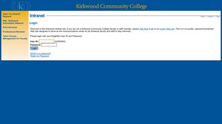 Kirkwood Community College - Intranet