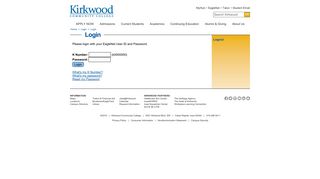 Kirkwood Community College - Login
