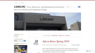 Kirkwood Community College | LibBLOG