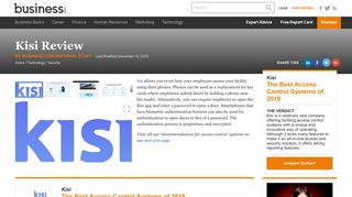 Kisi Review 2018 | Access Control System Reviews - Business.com