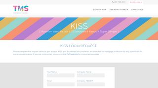 KISS Login Request | TMS - Wholesale