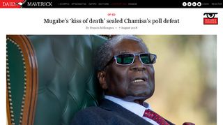 Mugabe's 'kiss of death' sealed Chamisa's poll... - Daily Maverick