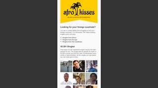 Afrokisses Dating - African dating, love and romance
