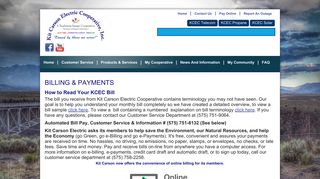 Billing & Payments | Kit Carson Electric Cooperative, Inc.