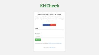 KitCheck | Log in