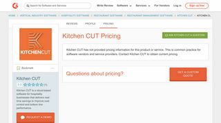 Kitchen CUT Pricing | G2 Crowd
