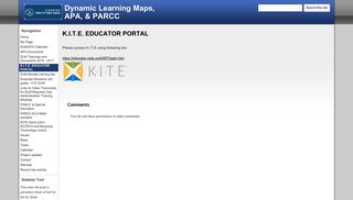 K.I.T.E. EDUCATOR PORTAL - Dynamic Learning Maps, APA, & PARCC