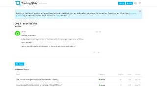 Log in error in kite - General - Trading Q&A by Zerodha - All your ...