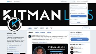 Kitman Labs (@KitmanLabs) | Twitter