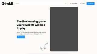 Gimkit | Live Quiz Learning Game