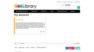 my account | Kitsap Regional Library