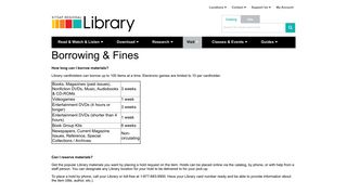 Borrowing & Fines | Kitsap Regional Library
