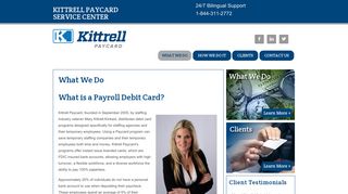 Kittrell Paycard | Payroll Debit Card | Debit Card Program