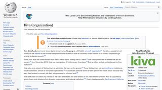 Kiva (organization) - Wikipedia