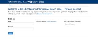 Kiwanis Members - Sign in