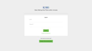 Kiwi | Sign in to your account