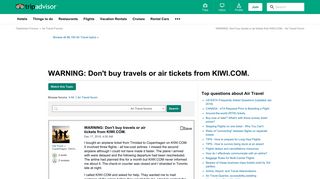 WARNING: Don't buy travels or air tickets from KIWI.COM. - Air ...