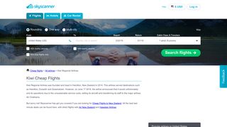 Kiwi Flights: Cheap flights and Airline Tickets | Skyscanner