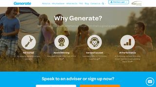 Generate - Homepage