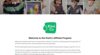 KiwiCo Affiliate Program — Ignite