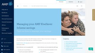 Your AMP KiwiSaver Scheme - Manage Your Account | AMP