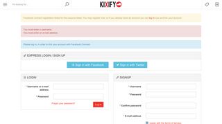 Login / Sign Up | Kixify Marketplace