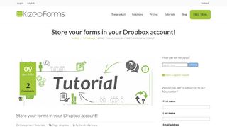 Store your forms in your Dropbox account! - Kizeo Forms