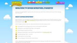 Moshi Monsters - Welcome to Moshi Monsters, Parents!