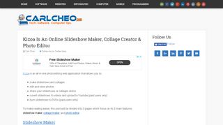 Kizoa Is An Online Slideshow Maker, Collage Creator & Photo Editor