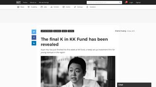 The final K in KK Fund has been revealed - e27