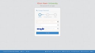 KKU Account :: Khon Kaen University - KKU Change Password