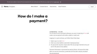How do I make a payment? - Klarna UK