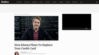 How Klarna Plans To Replace Your Credit Card - Forbes