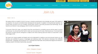 Join Us - Playschool in India - KLAY Schools