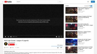 Kled Login Screen - League of Legends - YouTube