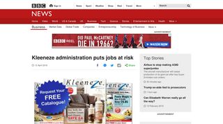 Kleeneze administration puts jobs at risk - BBC News