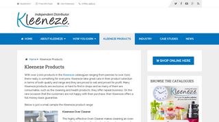 Kleeneze Product Range & Information