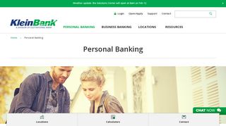 Personal Banking | KleinBank