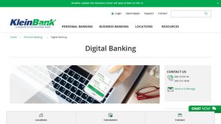 Digital Banking | Online Banking | Personal Banking - KleinBank