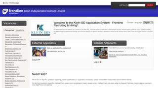 Klein Independent School District - Frontline Recruitment