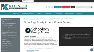 Schoology Family Access (Parent Access) - Klein ISD