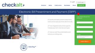 Electronic Bill Presentment and Payment EBPP | KliknPay - CheckAlt