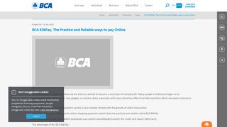 BCA - BCA KlikPay, The Practice and Reliable ways to pay Online