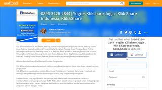 0896-3226-2844 | Yogies Klikshare Jogja , Klik Share Indonesia ...