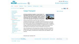Cargo Transport - KLM Corporate - KLM.com