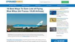 16 Best Ways to Earn Lots of Air France / KLM Flying Blue Miles [2019]